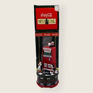 Vintage 1997 Coca Cola Musical Box Animated Dancing Penguin